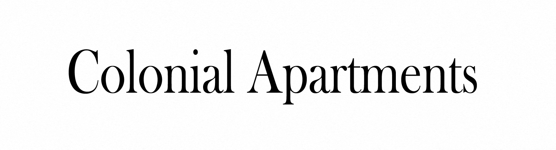 Colonial Apartments logo
